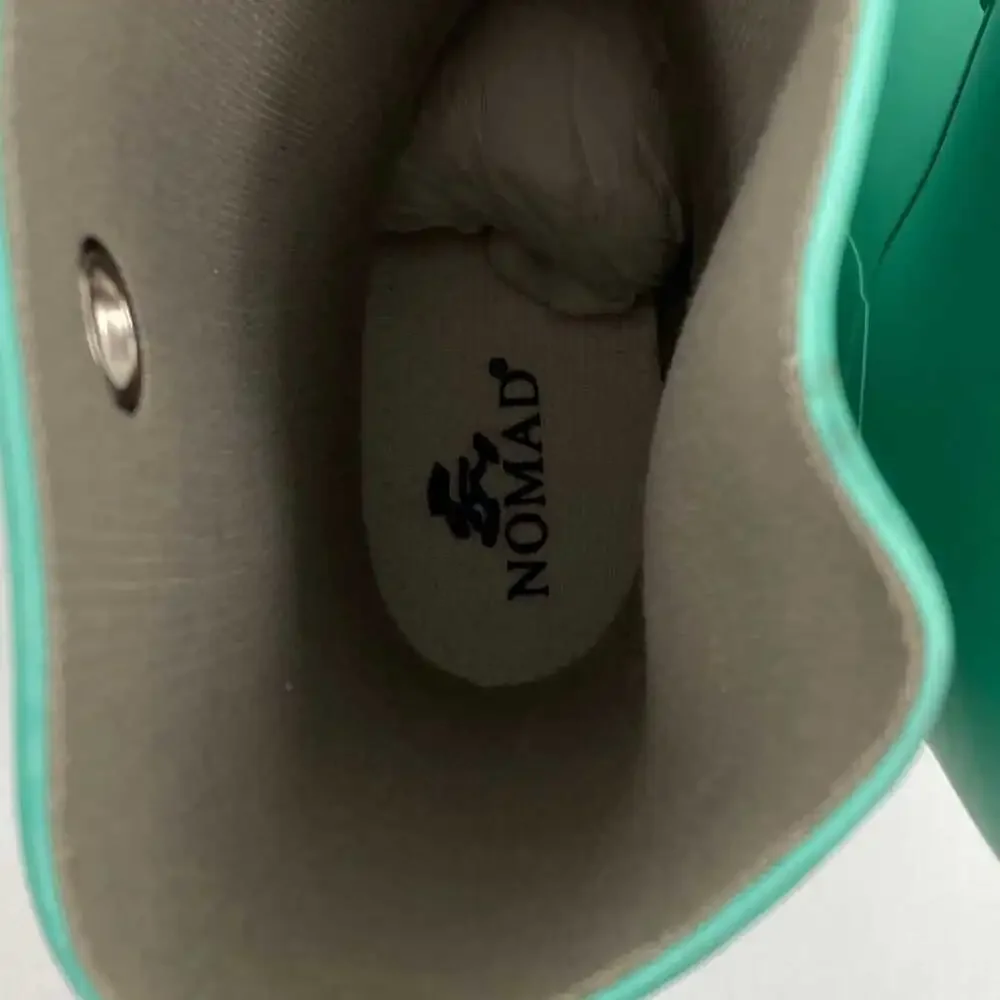 Nomad Front Tie Mint Rain Boots Kids Boots, Size 7 (Girls)